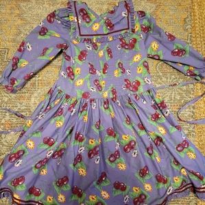 vintage cherry print dress